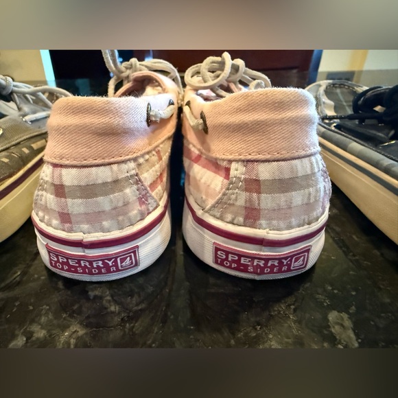 3 Pairs of Sperry Plaid Canvas Boat Shoes Lot Size 7 - Picture 7 of 12